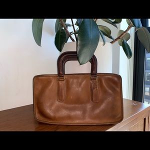 Coach NYC vintage tabac small top handle sachel